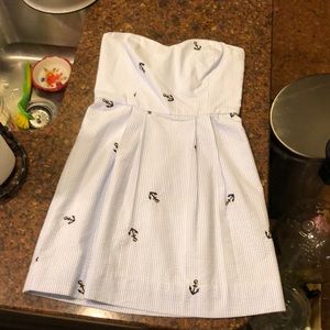 LaRoque searsucker nautical minidress